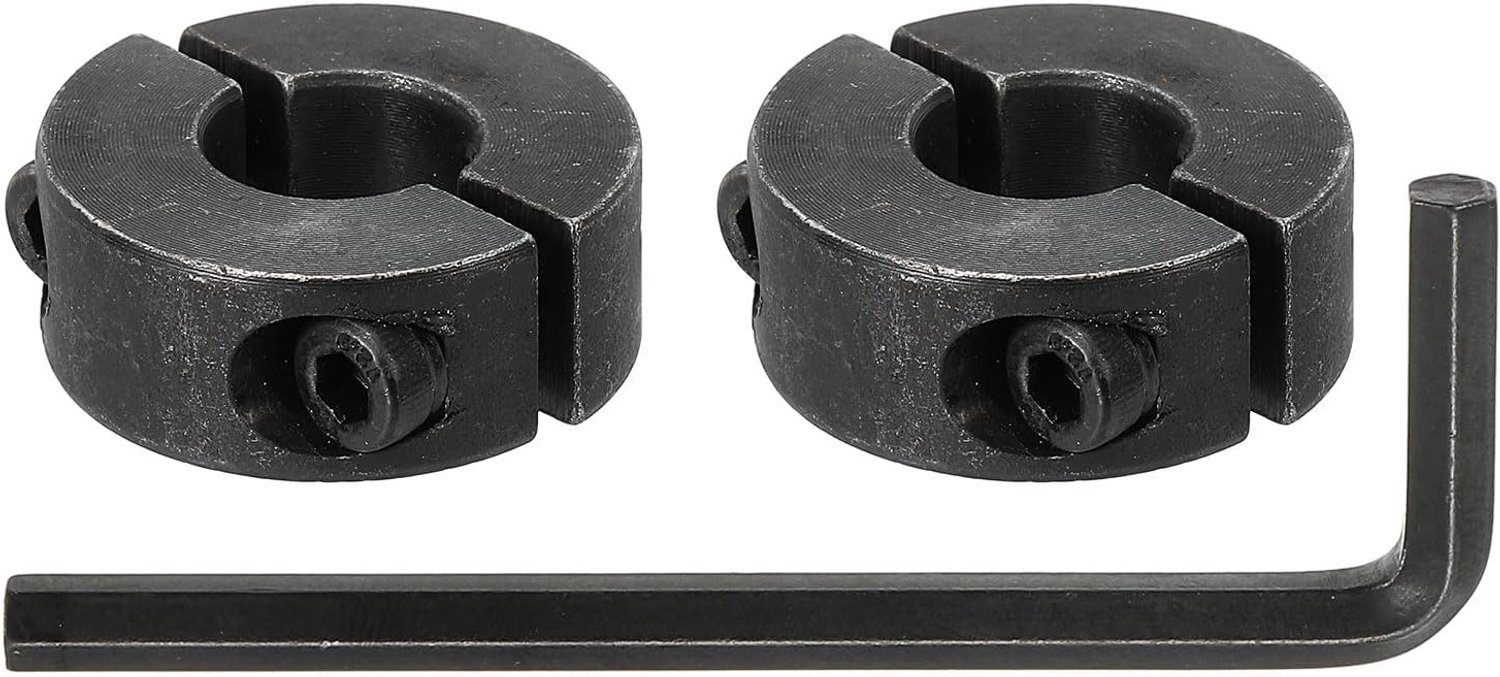splijtschachtkraag 12 mm - 28 mm buitendiameter - koolstofstaal - voor positioneren van componenten - Vemera