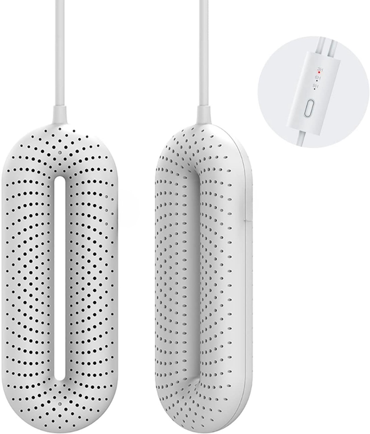 Levo® Schoenendroger - Schoenendroger electrische - Schoenendrogers - Wit - 17cm x 7cm x 4 cm
