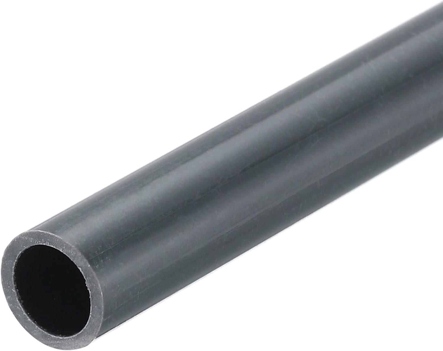PVC-slang 6 mm ID - stijve 8 inch - donkergrijs - geschikt voor waterleidingen - Vemera