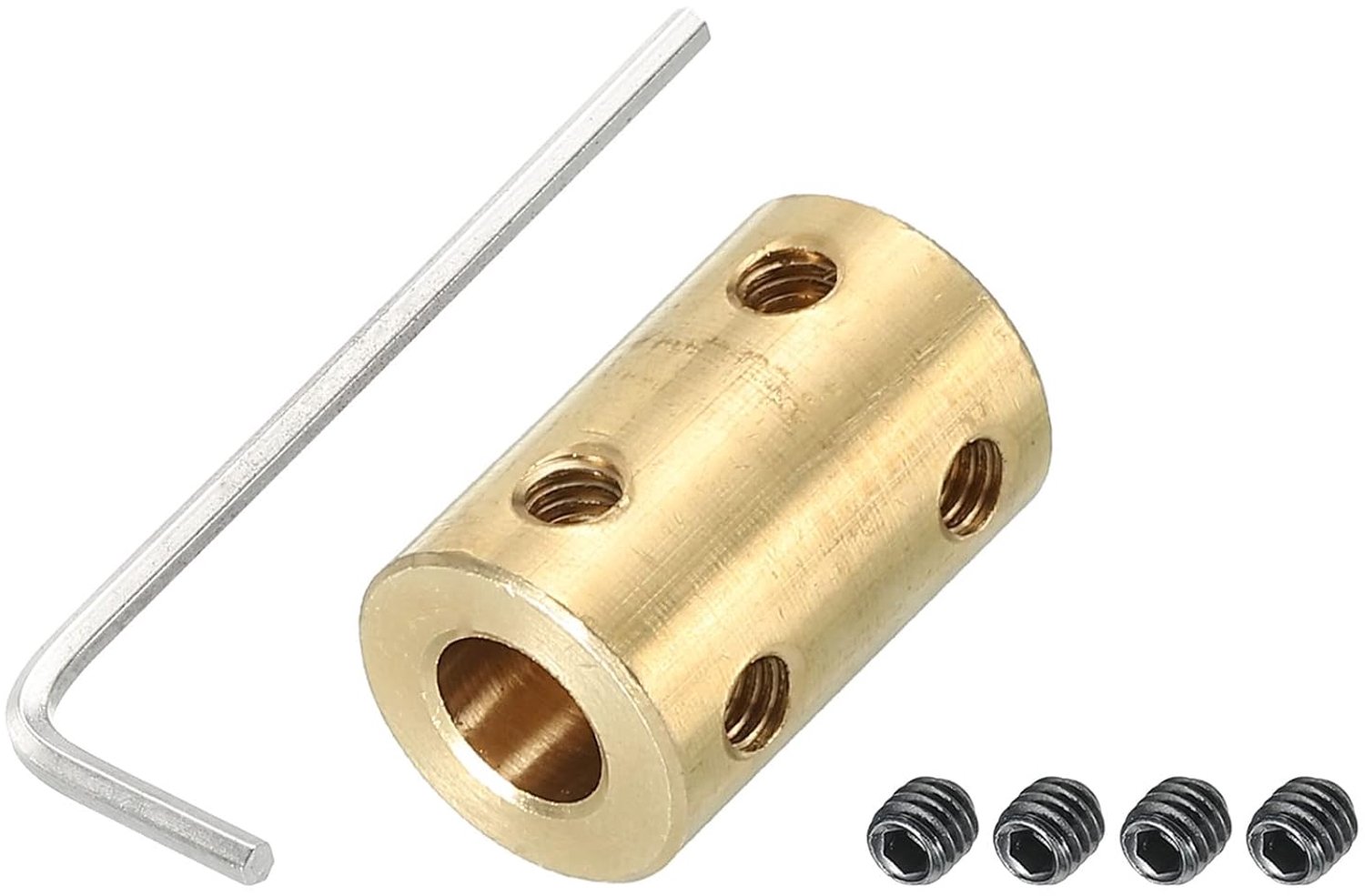 Koppeling aansluiting L22 x D14 mm - stijve koppeling motoras - met schroevendraaier - voor 3D-printer - ServiceTopper