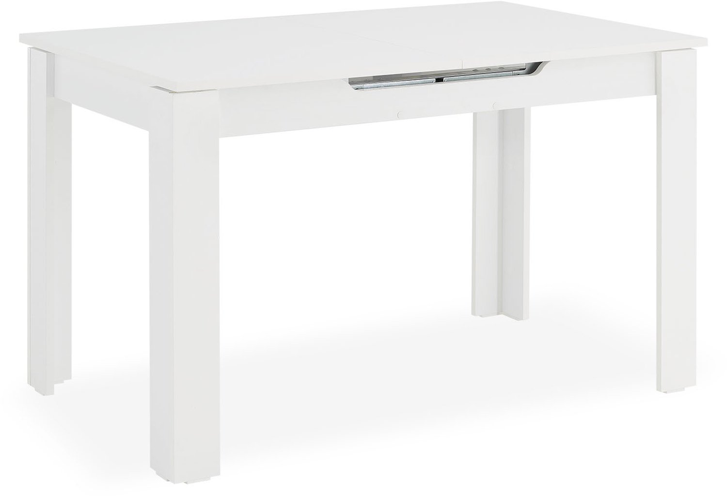 Homestyle4u Eettafel - 125x80 cm - Uitschuifbare - Keukentafel - Houten Wit