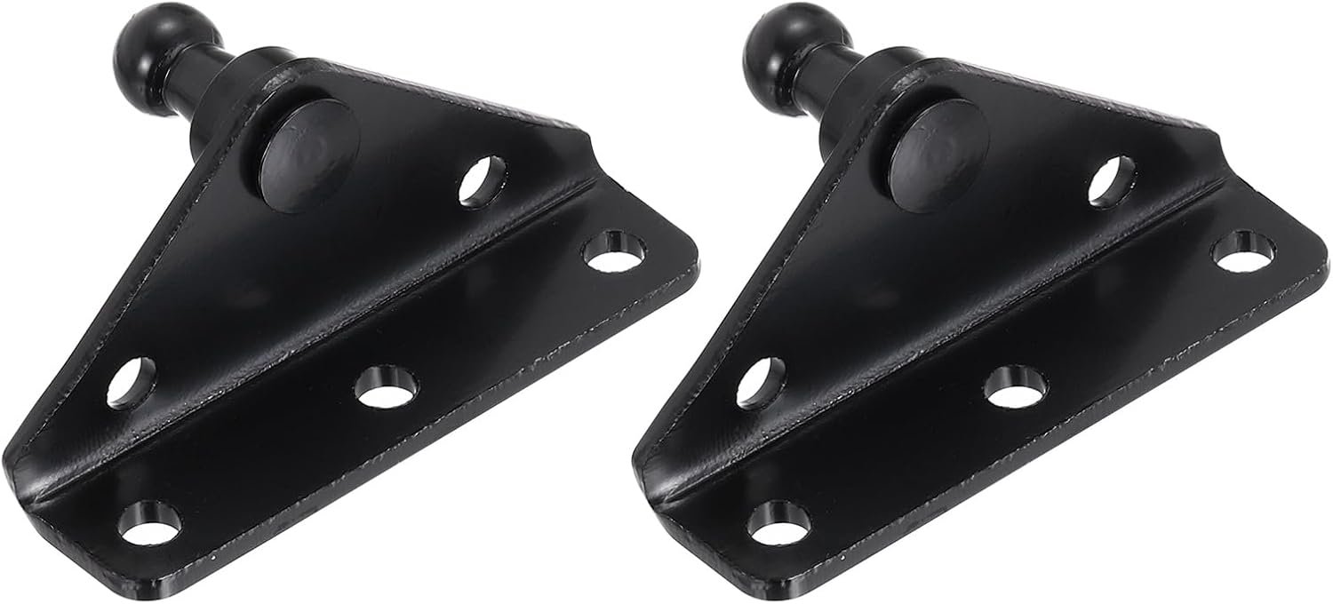 Kogelgewricht montagebeugel 5,08 mm - L-type staal - universele veerhouder - ideaal voor gasveren - 2 stuks - Vemera
