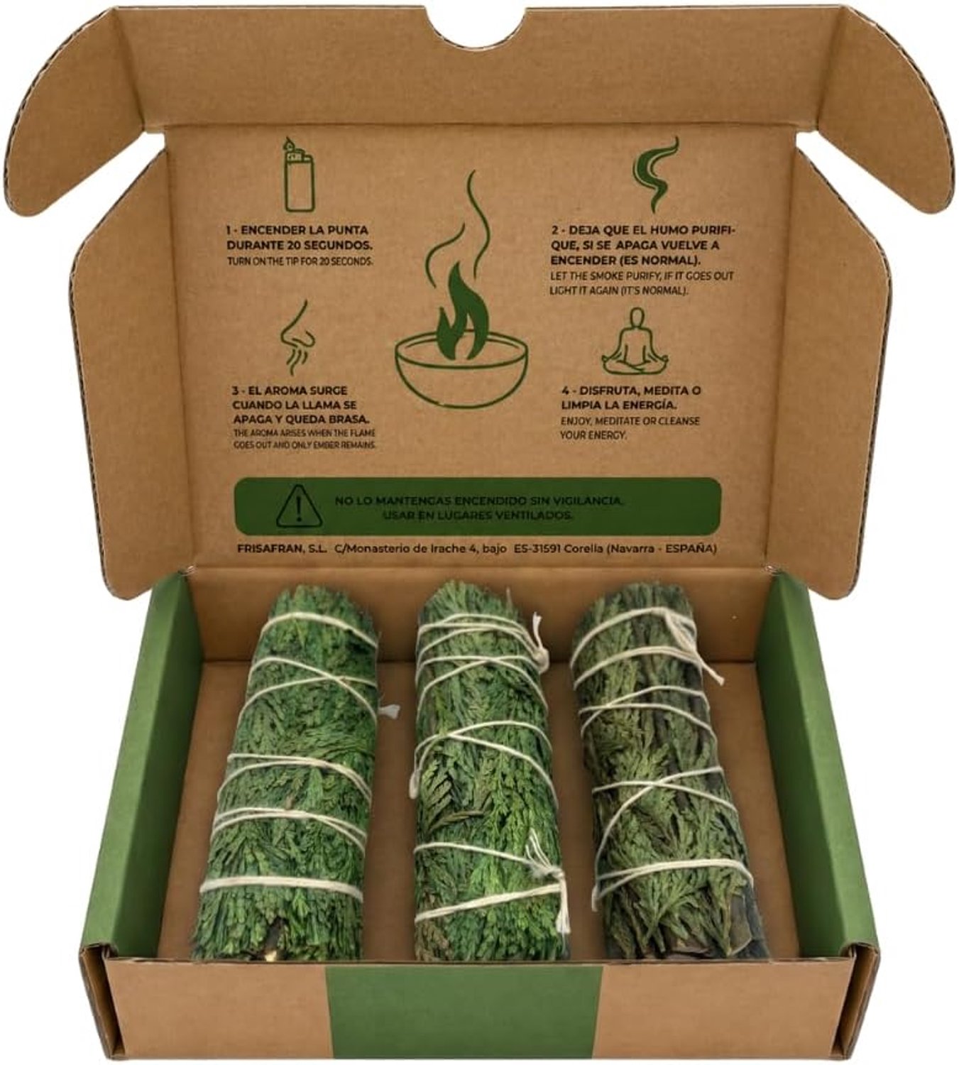 Wierookstokjes 10cm 3-Pack - Cederhout - Natuurlijke geur - Ontspanning - Vemera