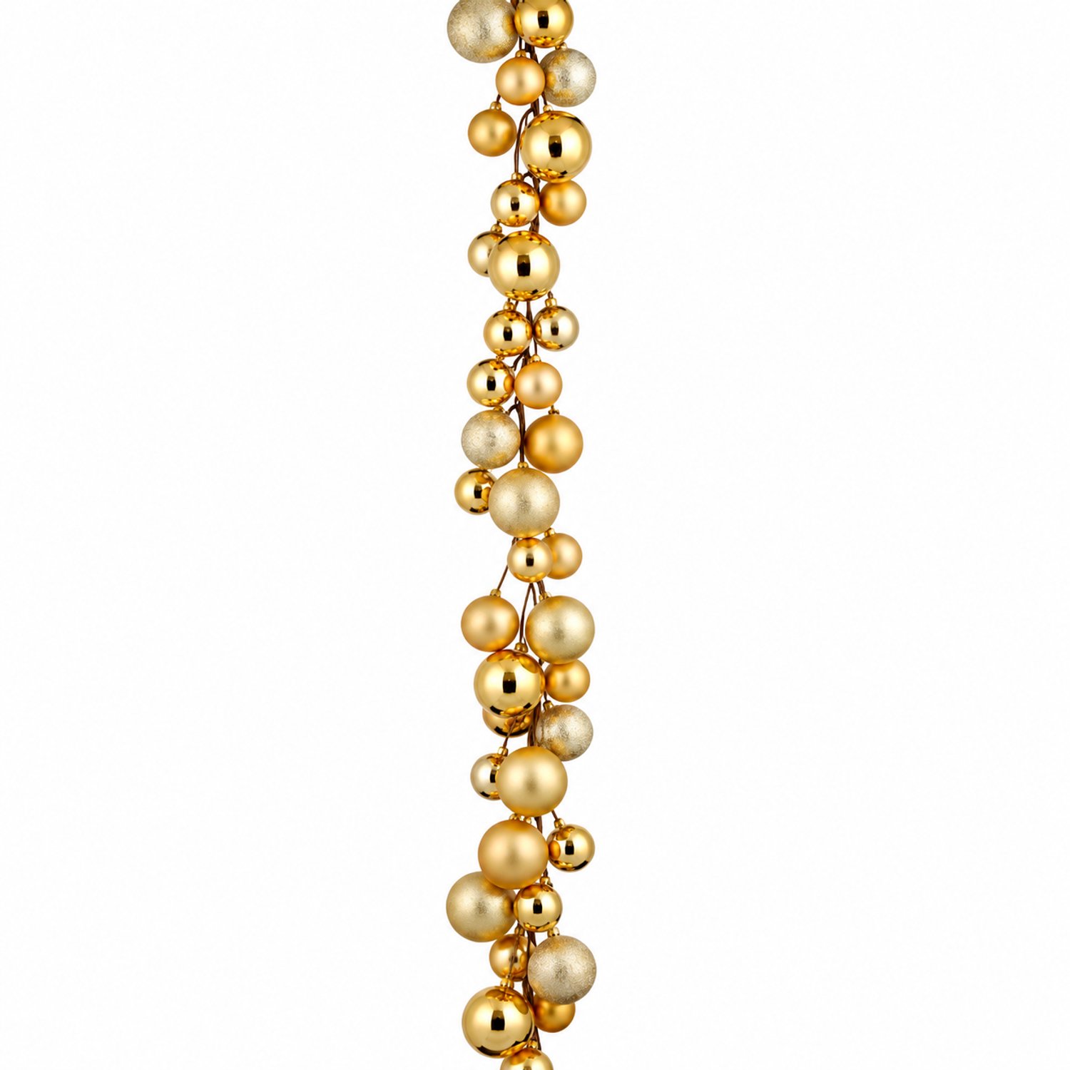 Slinger kerstballen l180d4cm goud