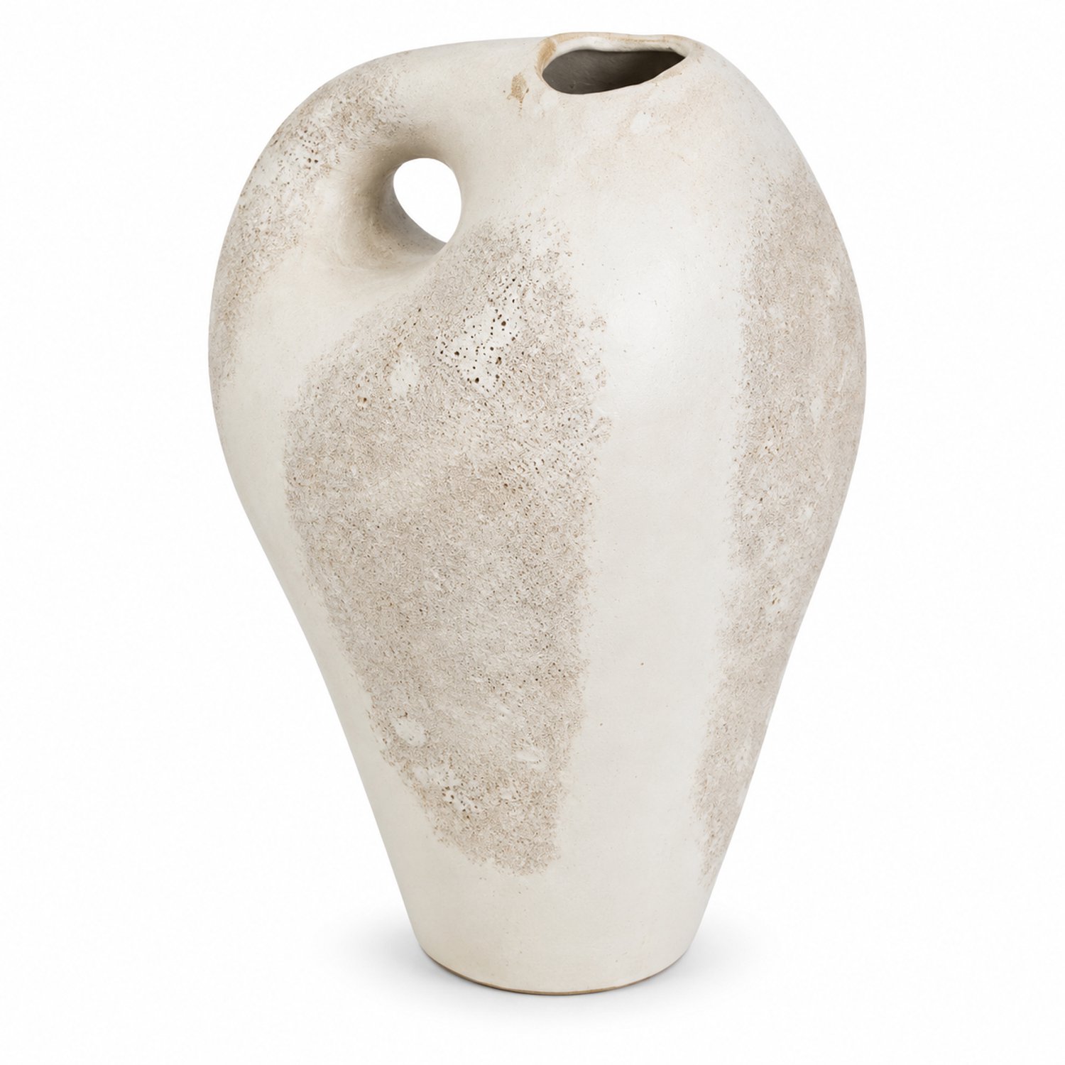 Vaas sherryn 20x20x31cm wit