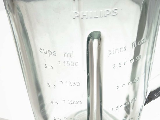 Philips glazen blenderkan voor Avance Collection - 1500ml blender cup glas - nr. CP9545/01 - 996510074862 - 996510060779 — afbeelding 3