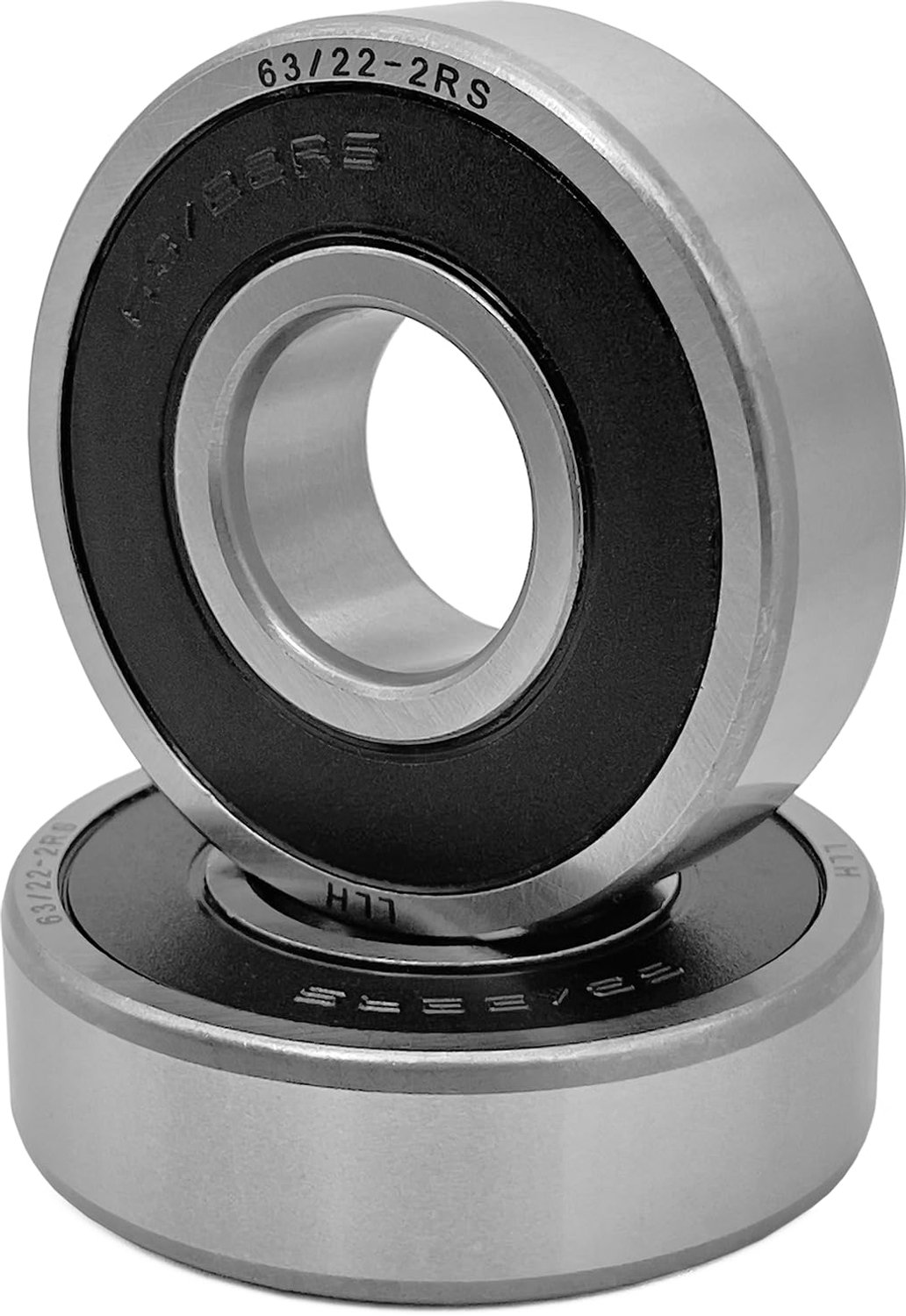 Kogellagers 63/22-2RS - 22 x 56 x 16 mm - stalen kogellagers met dubbele rubberen afdichting - lange levensduur - 2 stuks - ServiceTopper
