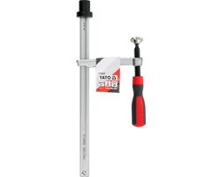 YATO Spantang / Lassklem voor Lassen- en Werktafels Ø 28 mm - Max. Bereik 300 mm & Auslading 120 mm - Chroom-Vanadium Staal (#40) - Ergonomische Handgreep (PP+TPR)