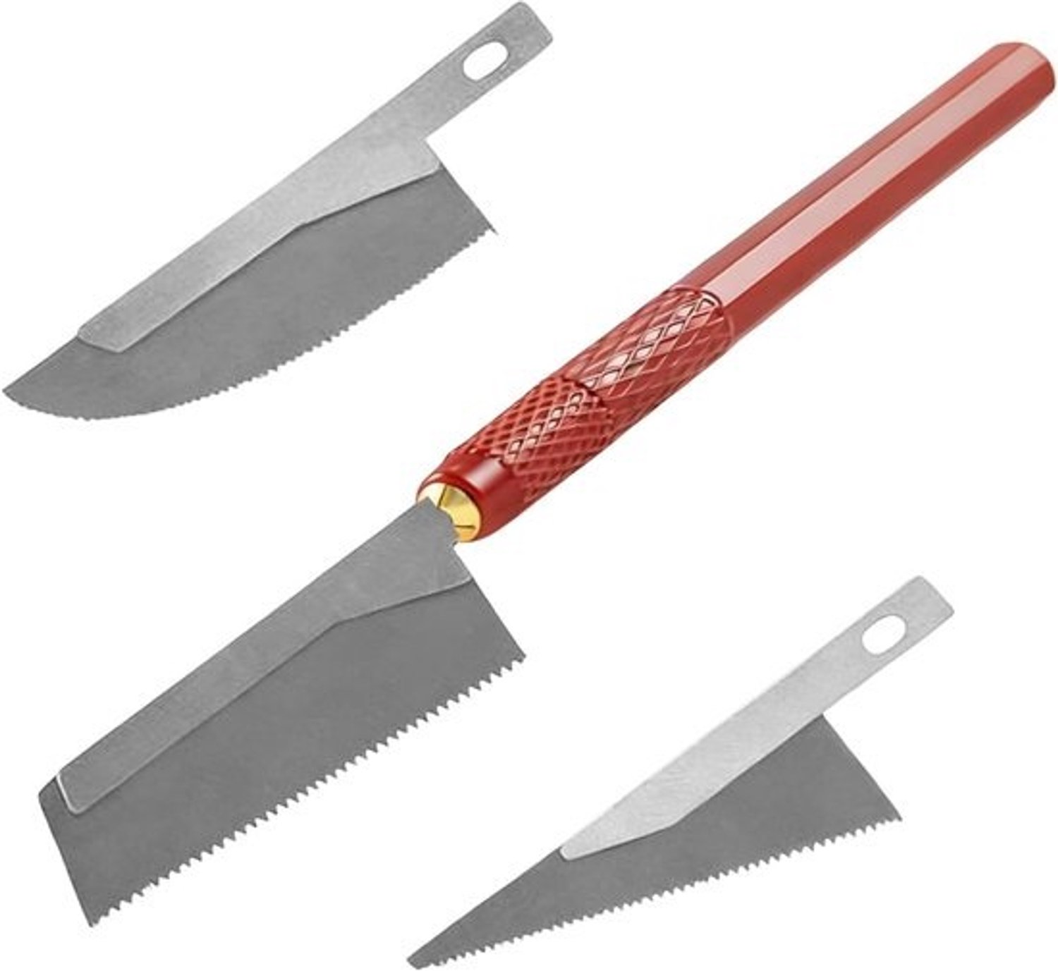 Handzaag - Precisie gereedschap - Hobby modelbouw - Drie snijkoppen - 13 x 6 x 1 cm - Enkele attribuut