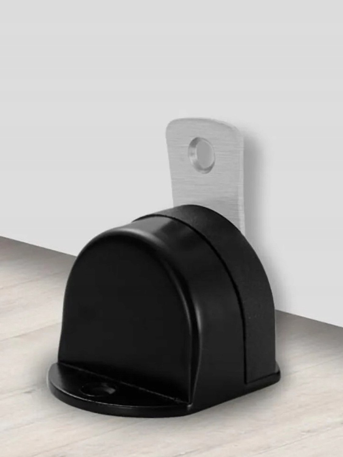 Magnetische Deurstopper Zwart - Beschermt Muur & Deur