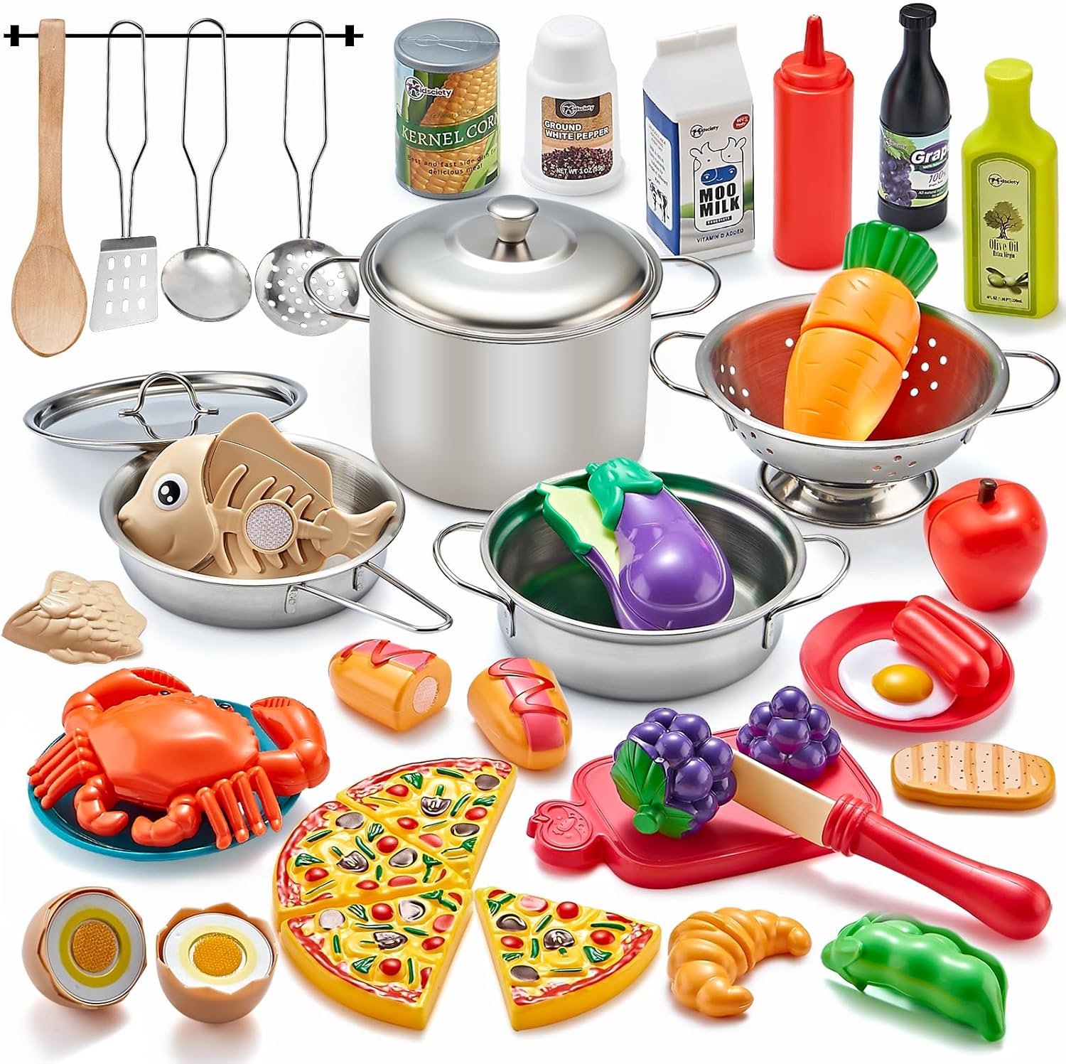 QEVA Kinderkeuken Speelgoed - Speelkeuken - Kinderkeuken - Veelkleurig - 24cm x 16cm x 17cm