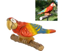 Tuindecoratie Parrot GKW8 - Rvs paal - 4-delig - Creëer een sfeervolle tuin - ShopVlot