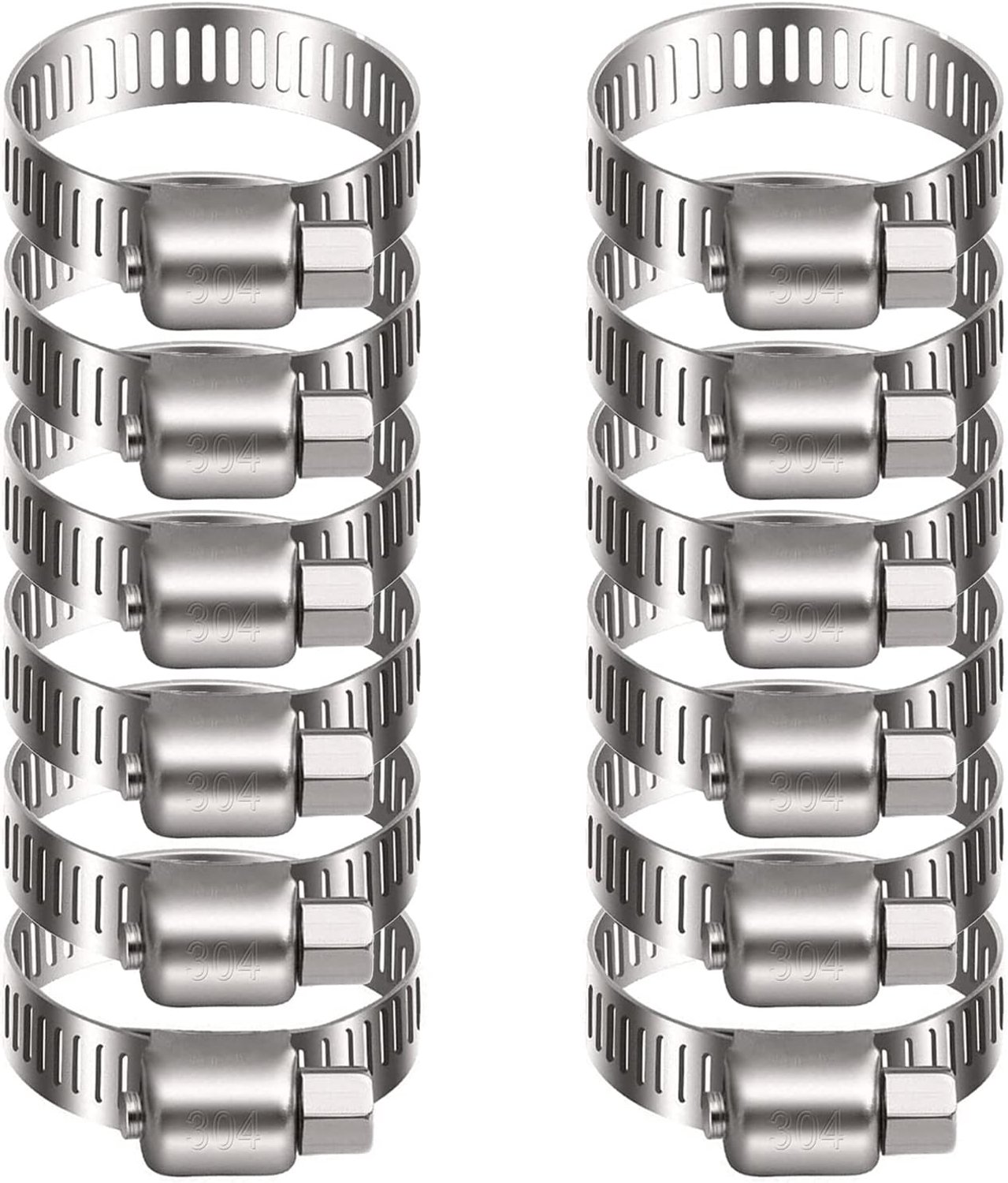 Slangklemmen 21-44mm - RVS 304 - Duurzaam en roestvrij - Perfect voor tuin en auto - ShopVlot