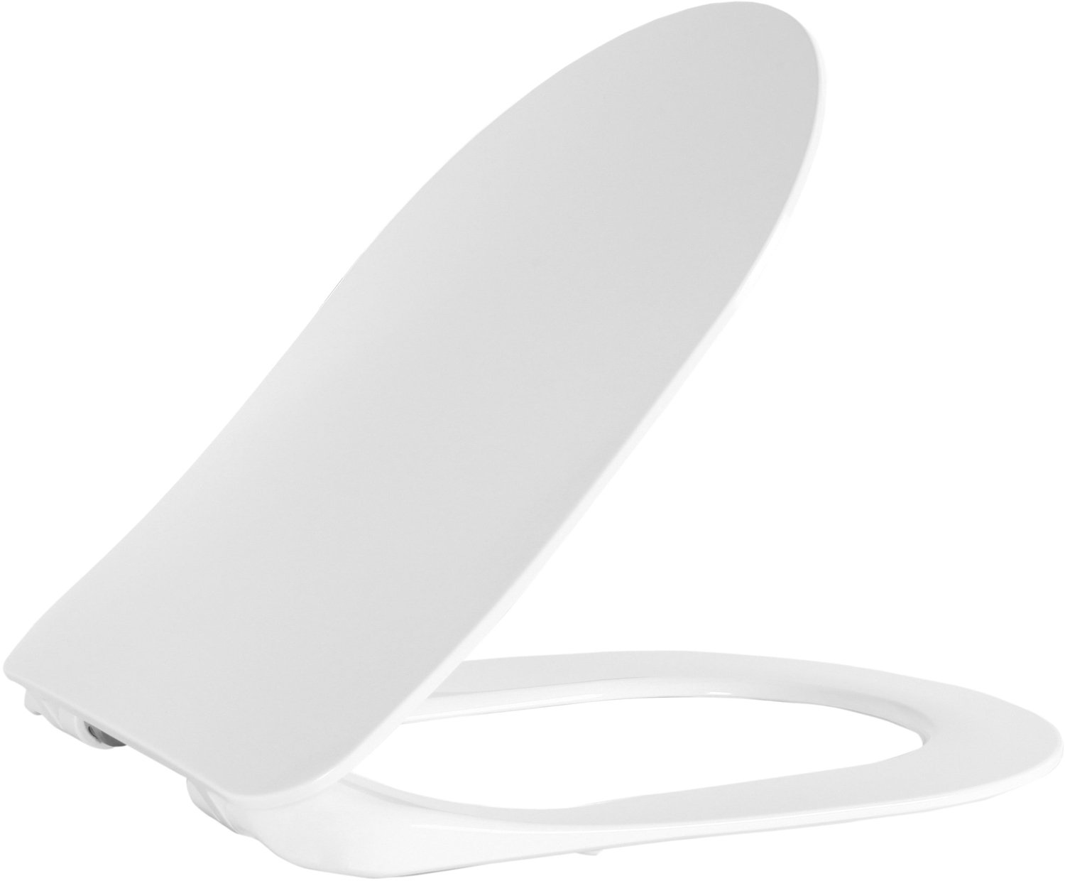 CREAVIT Nora Toiletbril - D-model Slim Design Soft Close - Glanzend wit