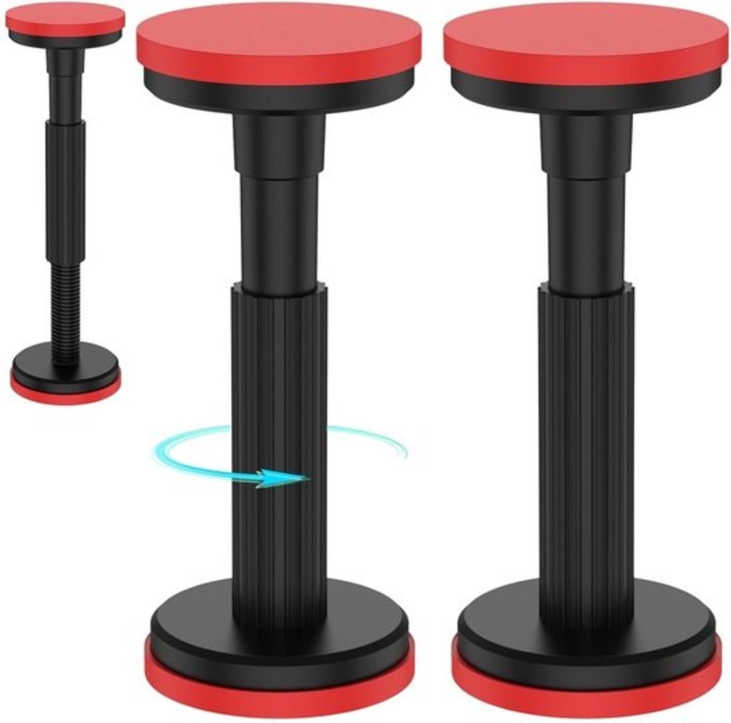 Steunstangen Set - Verstelbare Steunen - Meubel Installatie - Hoge Draagkracht - 18-45 cm - Zwart
