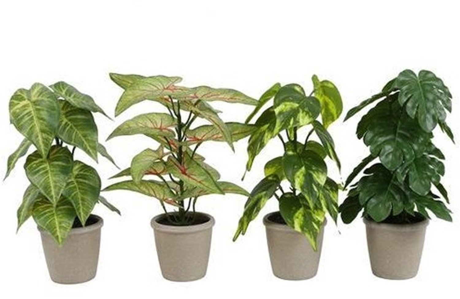 Countryfield kunstplant decoratie groen 18x30cm nepplant.