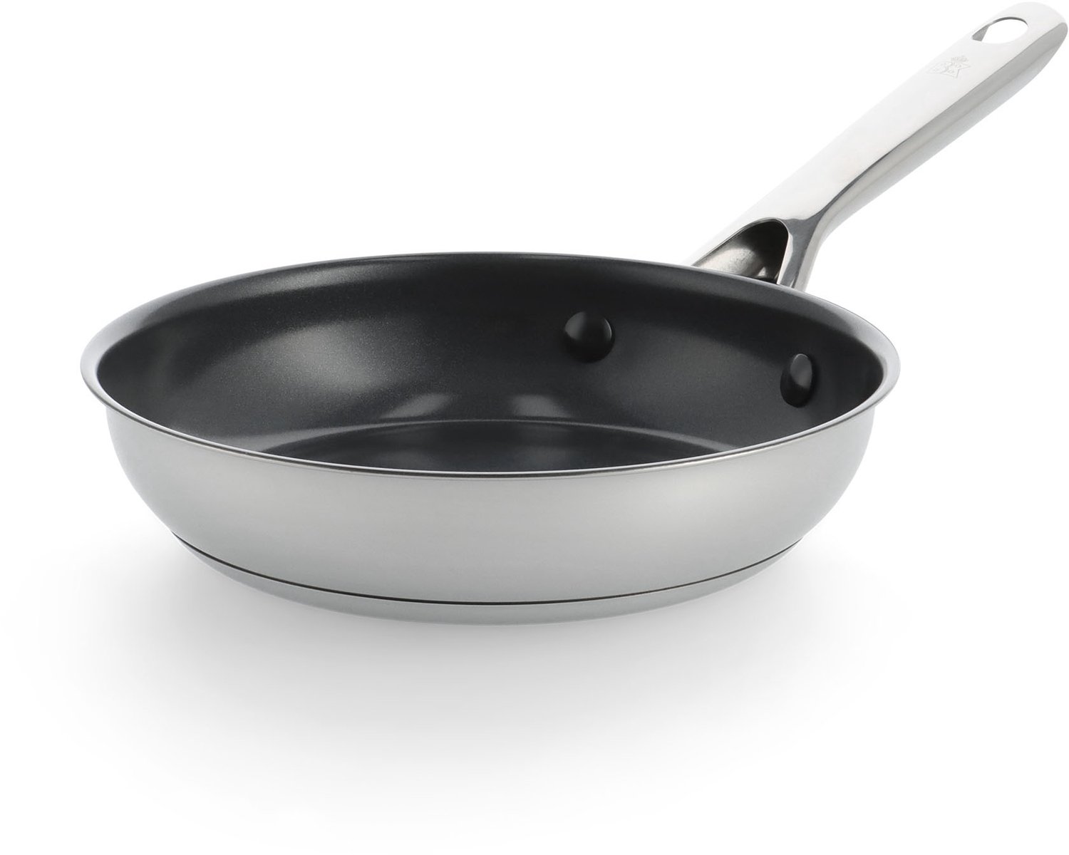BK Sparkling Koekenpan 20cm - PFAS-vrije antikleeflaag - Koekenpan inductie - Keramische koekenpan - Ovenbestendig tot 220°C - RVS handgreep - Zilver