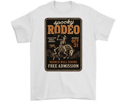 Rodeo Shirt – Spooky Rodeo – Halloween Outfit – Unisex T-Shirt voor Dames & Heren – Leuk Cadeau voor Halloween