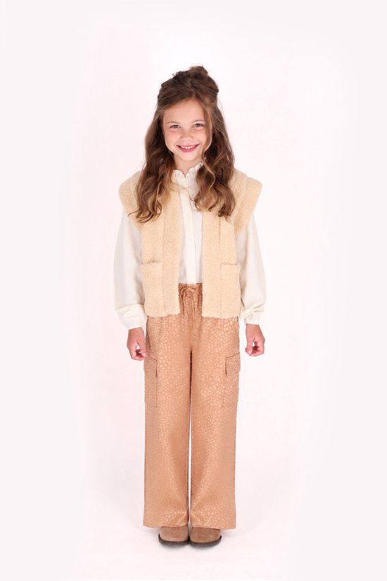 B.Nosy Y608-5656 Broek meisjes bruin - Maat 140