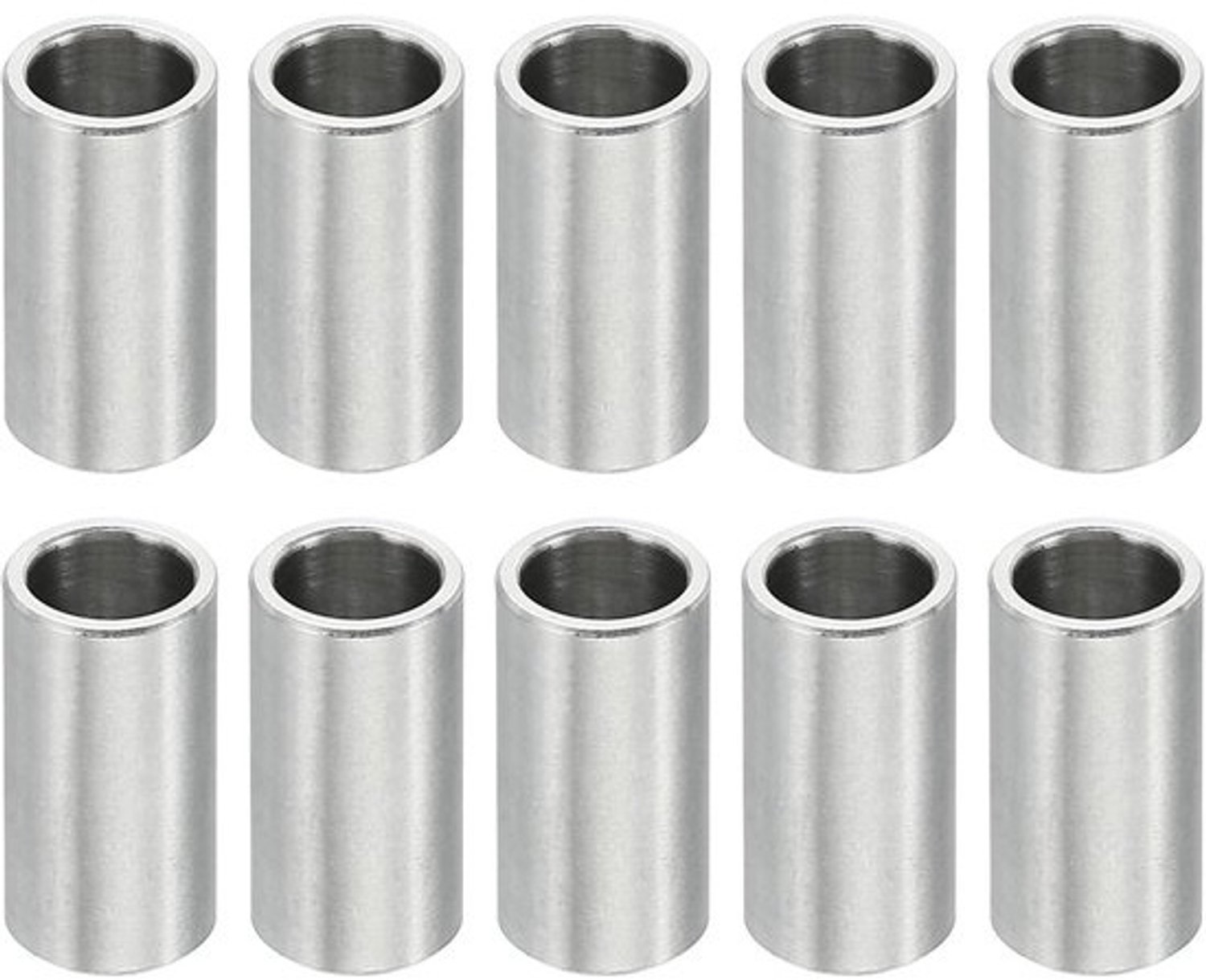 Roestvrijstalen Afstandhouders - Metalen Schroeven - Bevestigingsklussen - Hoge Kwaliteit Staal - 6mm x 8mm x 16mm - Zilverkleurig