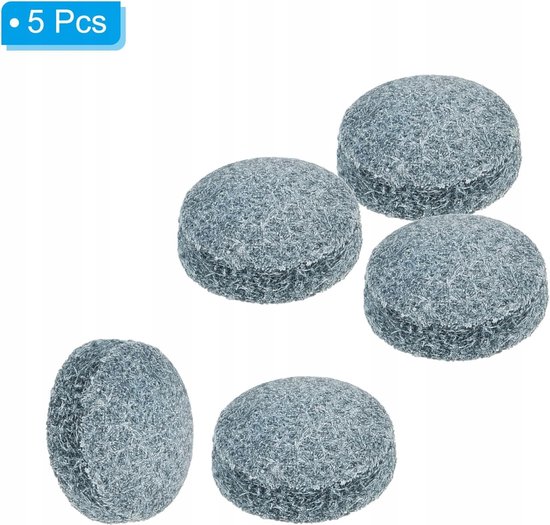 5x Kunstlederen Keu Toppers 13mm voor Pool & Snooker — afbeelding 4