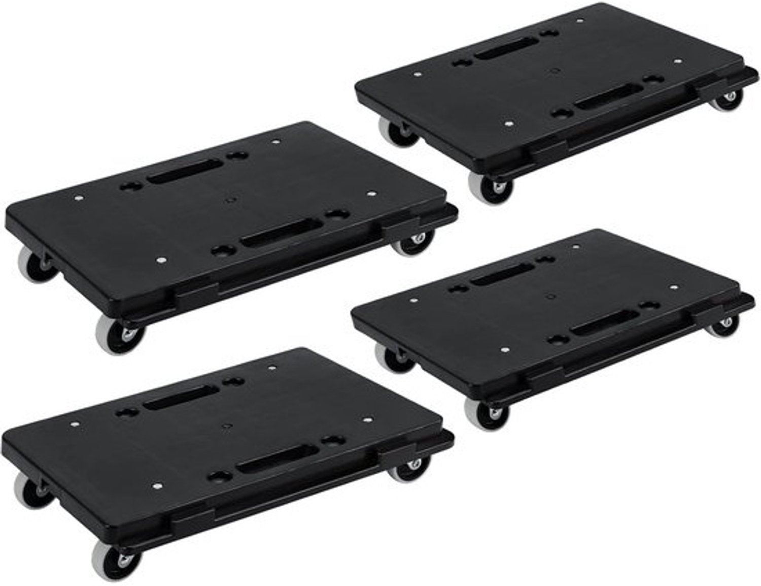 Meubelverhuizers Set - Verhuisrollers - Zwaar Meubilair - 500 Pond Capaciteit - 4 Stuks - Zwart