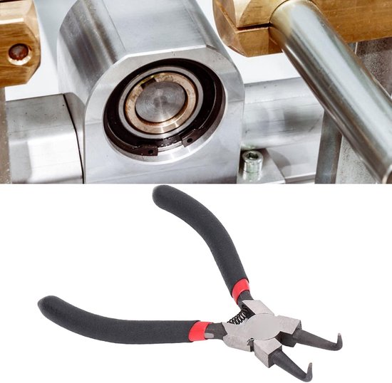 Internal Circuit Pliers with Curved Jaw 12.7cm Carbon Steel and Rubber Ring Removal Tool - ShopVlot — afbeelding 4