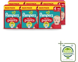 6 x Pampers – Luierbroekjes – Baby Dry Pants Maat 4 – 90 Luiers - Grootverpakking - Vaatwasstrips - Baby Luier - Luierbroek - Droge Luier - Luier Voor Baby - Luier Voor Kind