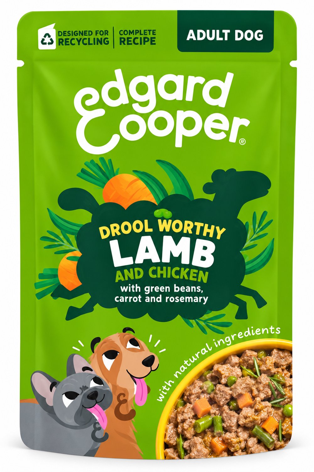 Edgard & Cooper Adult Lam & Kip Stoofpot Hondenvoer 150 g