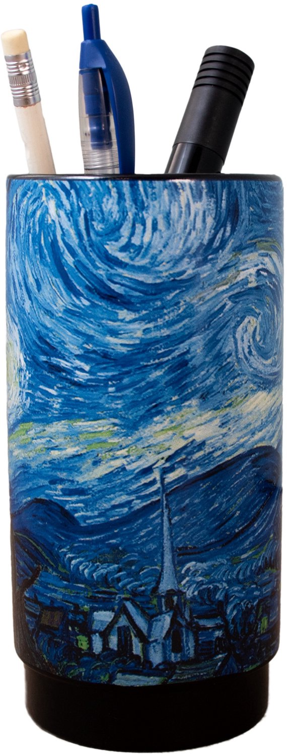 Pennenbakje - Van Gogh, Starry Night - h. 16 cm. / Ø 8 cm. (round)