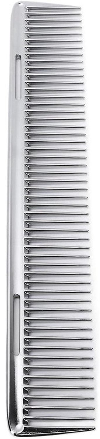 Barbier Kam - Haarkam Metaal - Haar Styling - Anti Statisch Ontwerp - 24 x 6 x 1 cm - Zilver