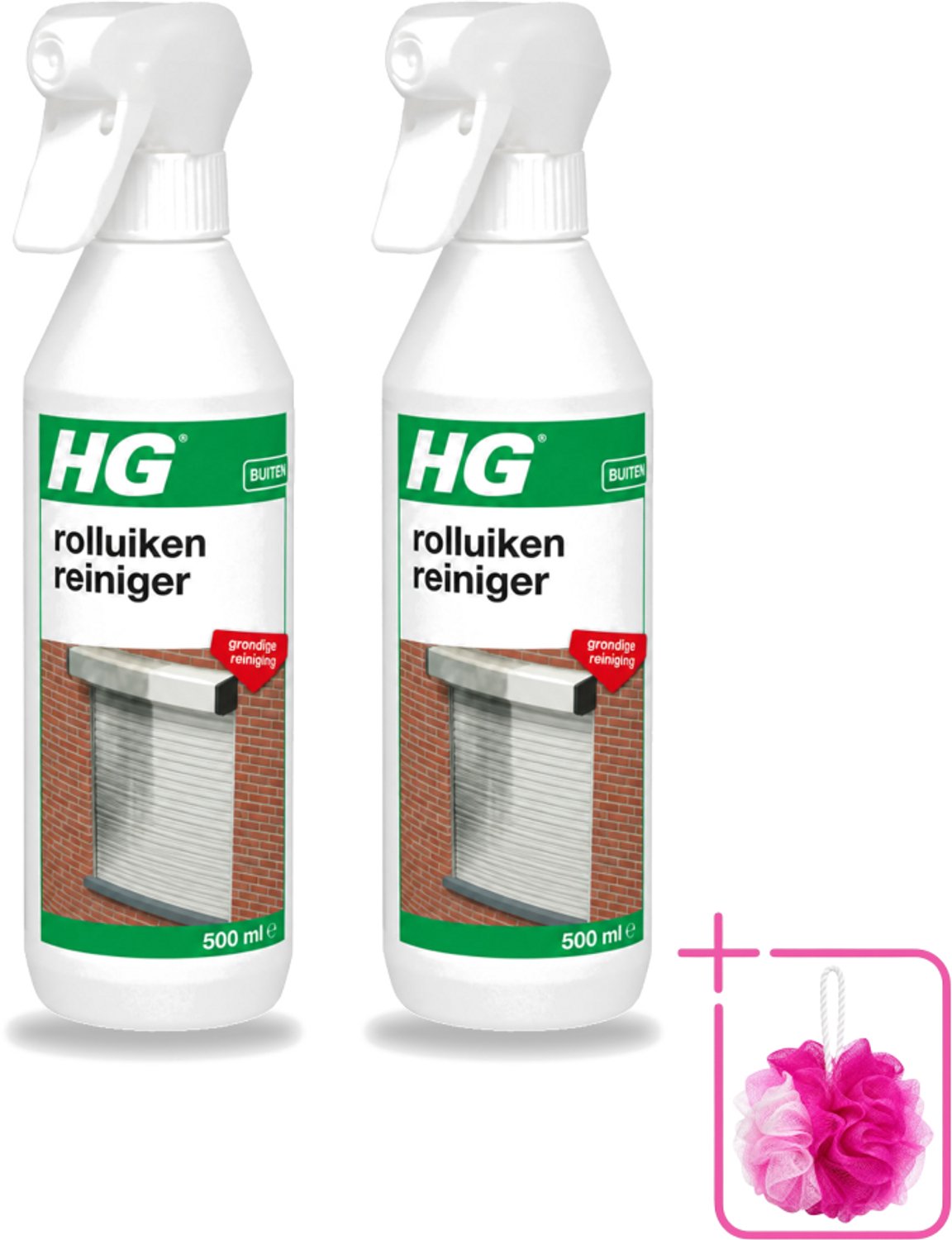 2 x HG - Rolluikenreiniger - Grondige Reiniging - 500 ml - Bulkverpakking - Rolluiken reinigen - Rolluiken reiniger