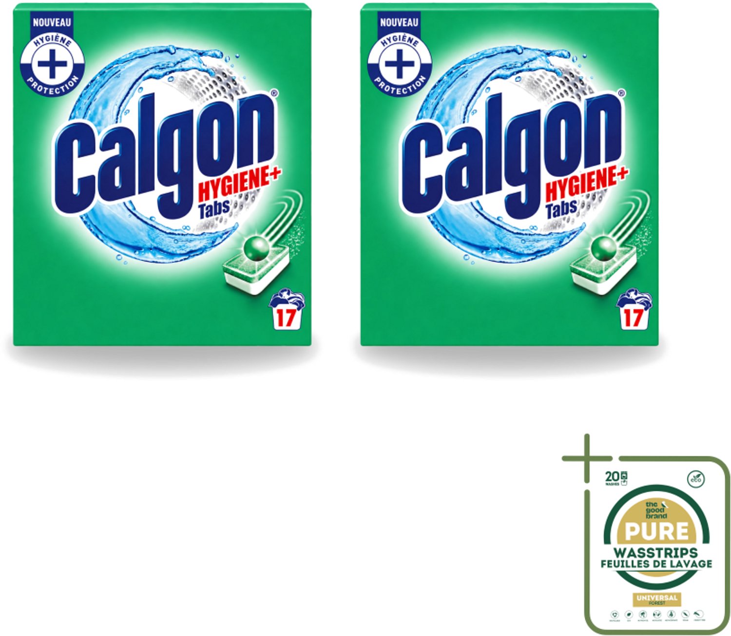 2 x Calgon - Ontkalkingsmiddel - 221 g - 17 Capsules - Wasstrips - Ontkalken Wasmachine - Kalkaanslag - Wasmachine Reinigen - Wasmiddel - Wasmachine Beschermen