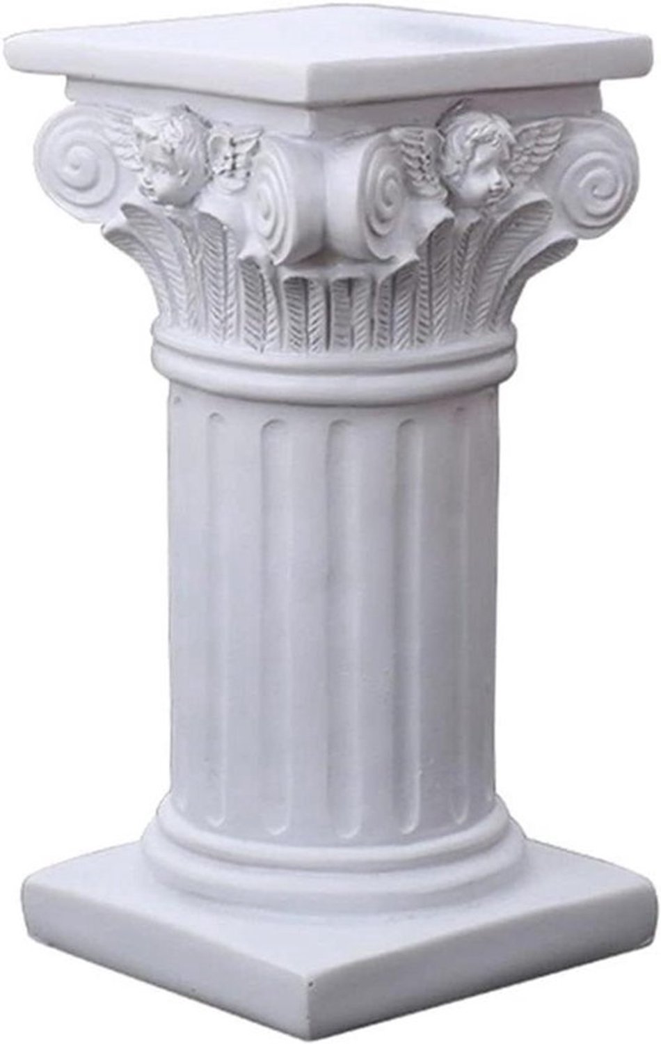 Romeinse zuil - Griekse kolom - Huisdecoratie - Klassiek design - 95 x 9 x 175 cm - Wit