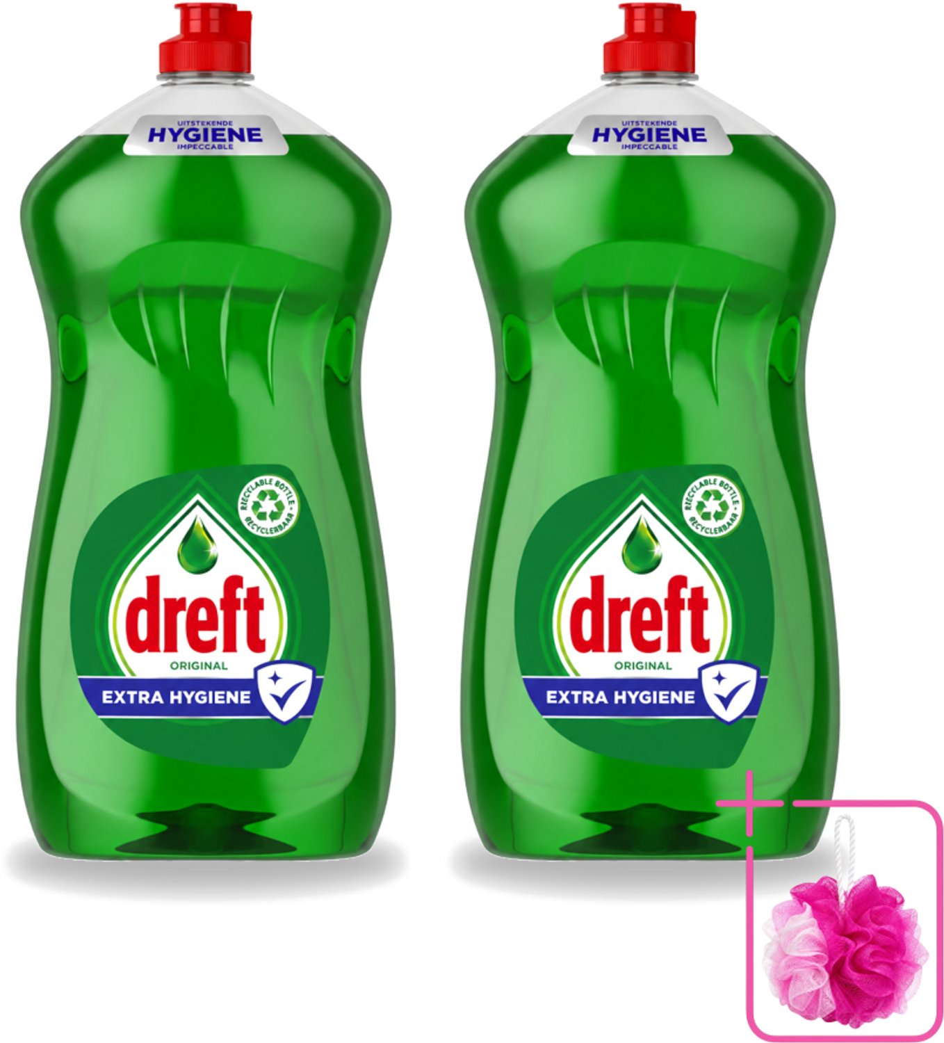 2 x Dreft Original - Vloeibaar Afwasmiddel - Extra Hygiëne - 1.2 L - Bulkverpakking - Afwasmiddel vaat - Hygiëne vaat
