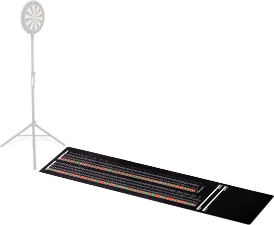 KIRA® Dartmat -Vloerbeschermingsmat - Tapijt - Dart - Zwart - 300cm x 61cm x 1cm — afbeelding 5