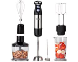 GoodForce 7-delige staafmixer set - 1000 W - 12 snelheden - RVS