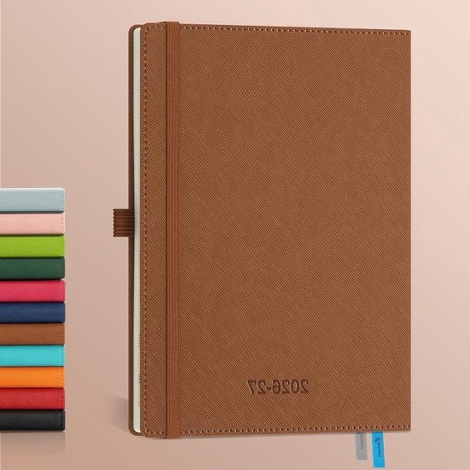 Agenda 2026 2027 - Weekplanner Notitieboek - Dagelijkse Planning - 18 Maanden Overzicht - A5 Medium - Bruin