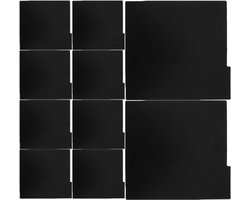 15pcs Vinyl Record Divider, Thick Writable Dividers for DIY Gramophone Records, DVDs, Stable Black Vinyl Storage Organizer for Rack and Collection
