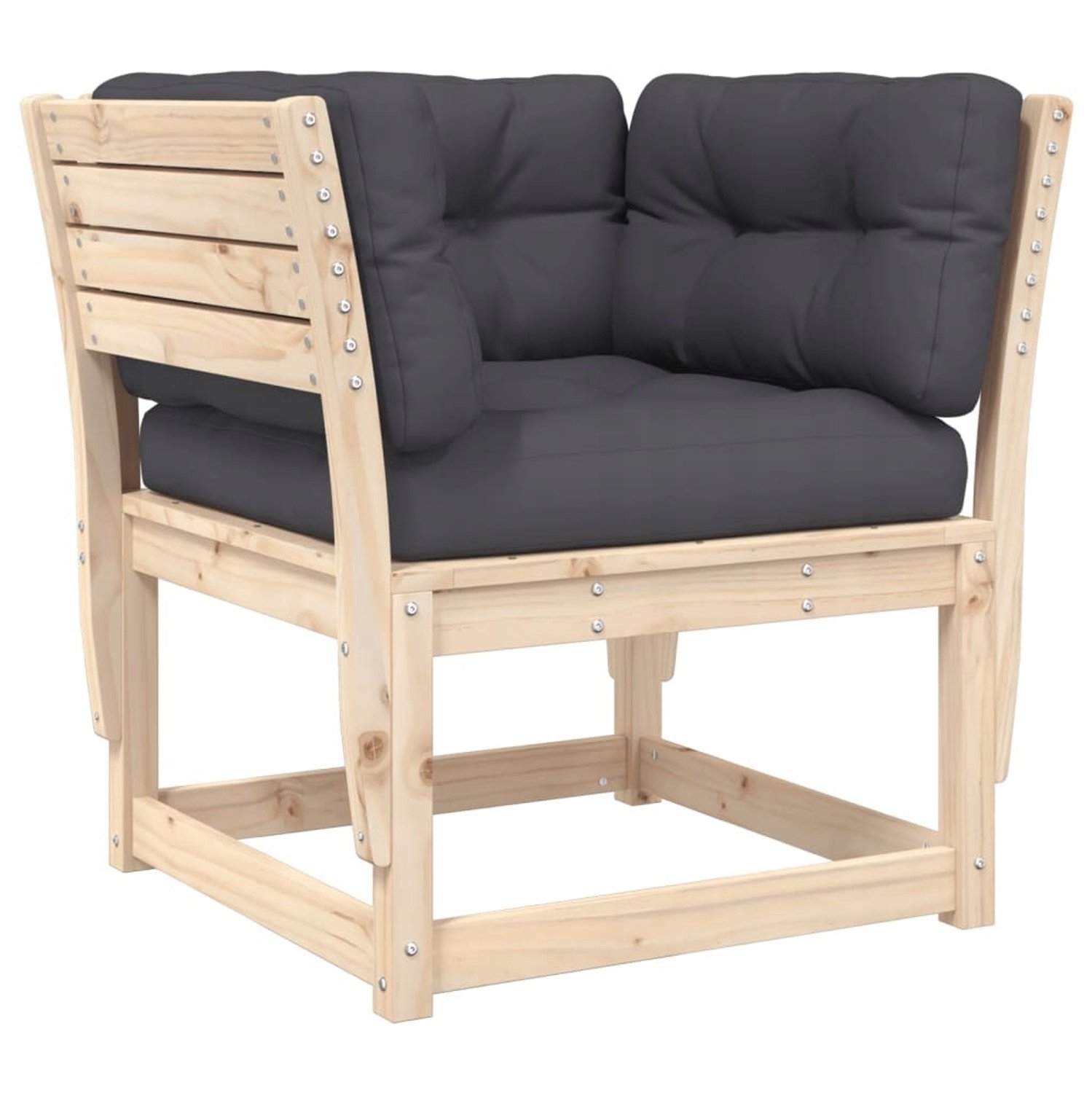 Houten Tuinstoel met Kussens - Comfortabel en Stijlvol