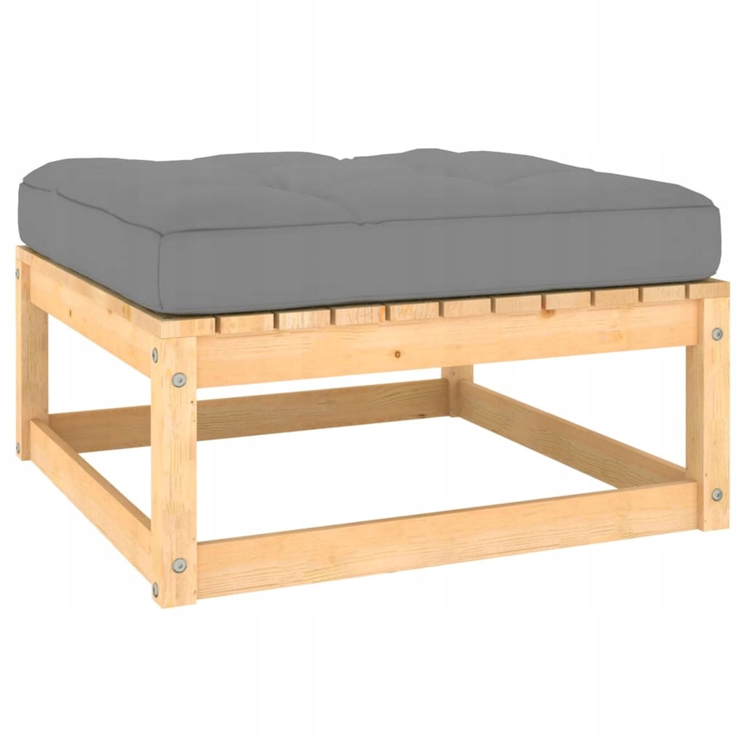 Houten Tuin Poef - Comfortabele Zitkruk voor Balkon en Terras