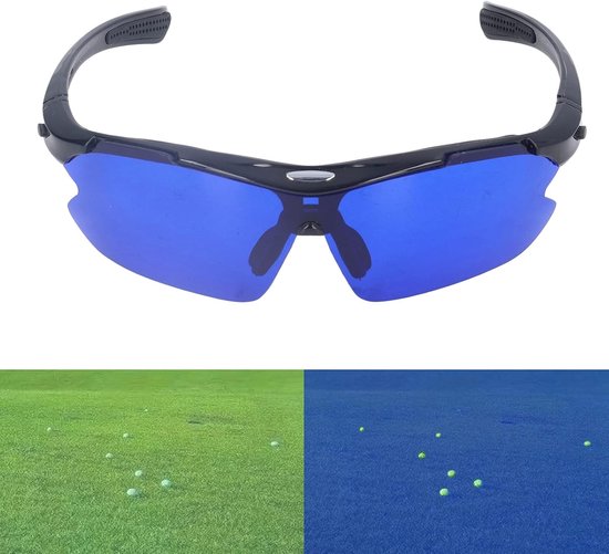 SnelShoppen - Week Golfball Finder Goggles - HD Golfball Zoekbril met Blauwe Lenzen voor Mannen en Vrouwen - Ideaal voor Golfen op Gras en Fairways van Snelshoppen — afbeelding 2