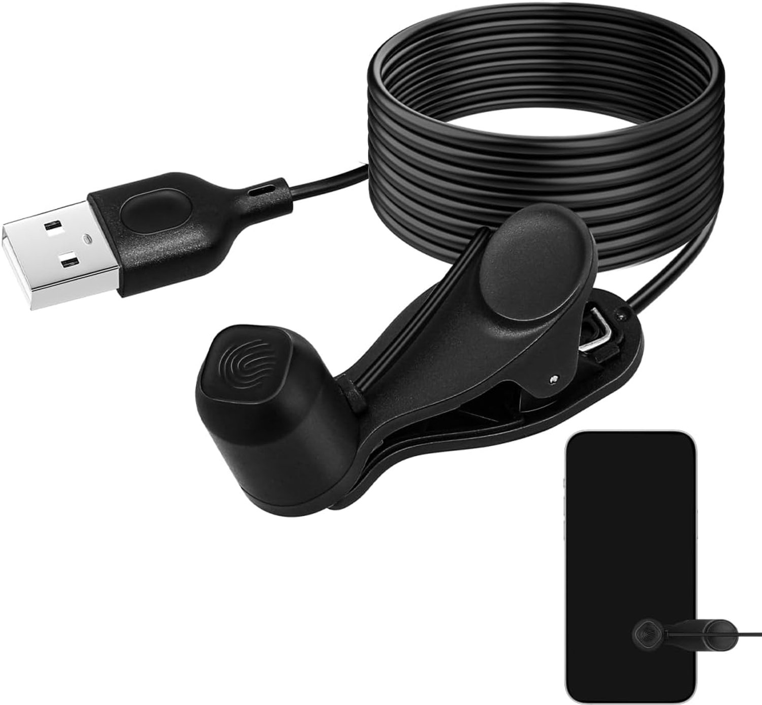 Auto Clicker voor mobiele telefoon - automatische schermklikker - zwart - ideaal voor gaming - Vemera