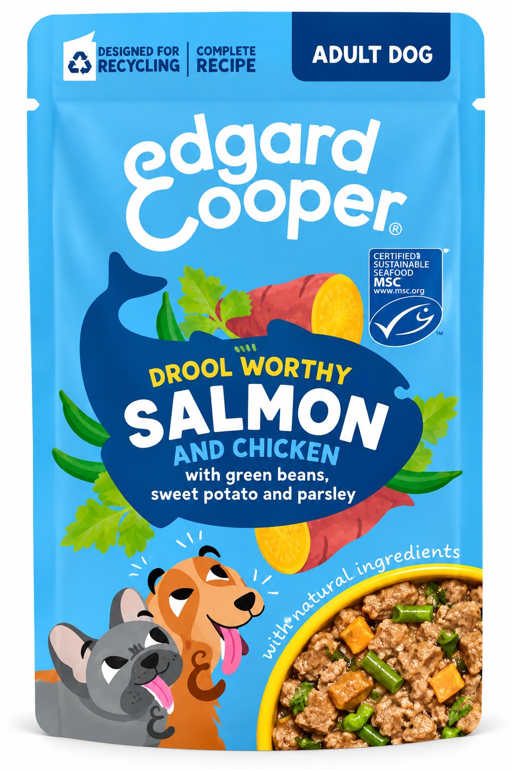 Edgard & Cooper Adult Zalm & Kip Stoofpot Hondenvoer 150 g