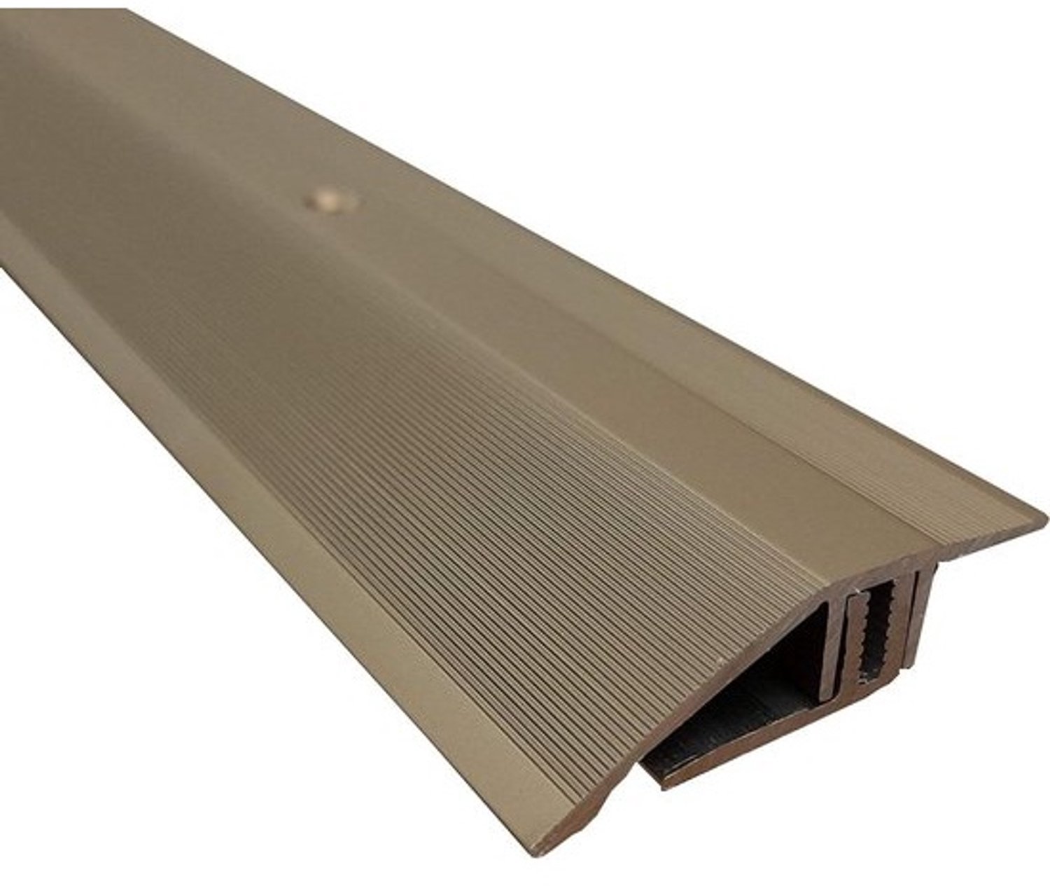 Vloerprofiel Aluminium - Hoogteprofiel Overgangsprofiel - Vloer Egaliseren - Automatische Hoogteverstelling - 270 cm 7-16 mm - Brons Licht