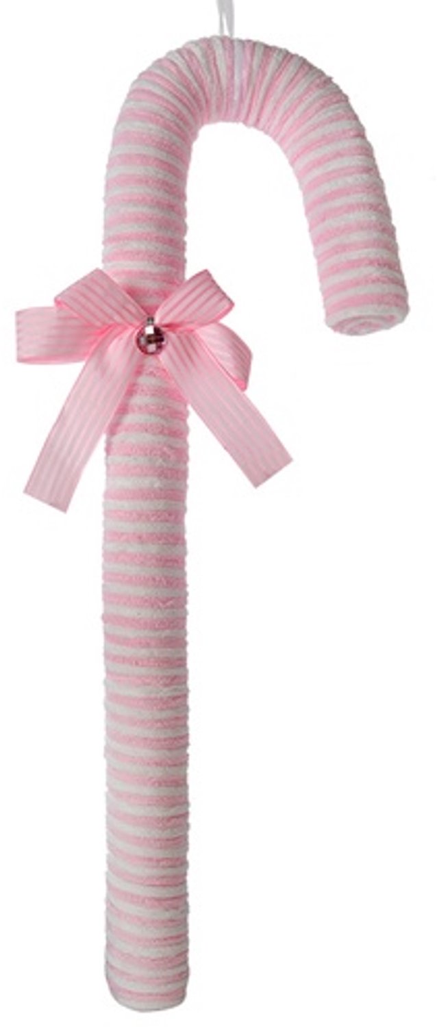 Clayre & Eef Kersthanger Zuurstok 56 cm Roze Kunststof