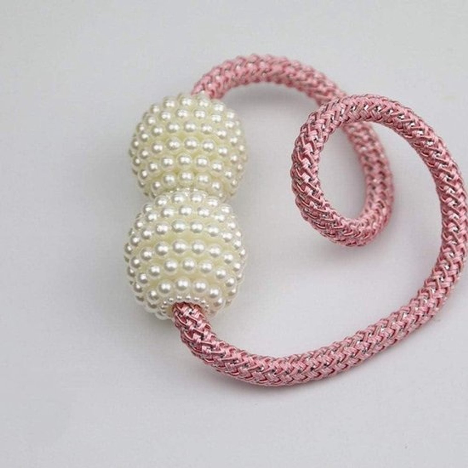 Gordijn Clips - Gordijn Houders - Interieur Decoratie - Krachtige Magneten - 45 cm Lengte - Roze