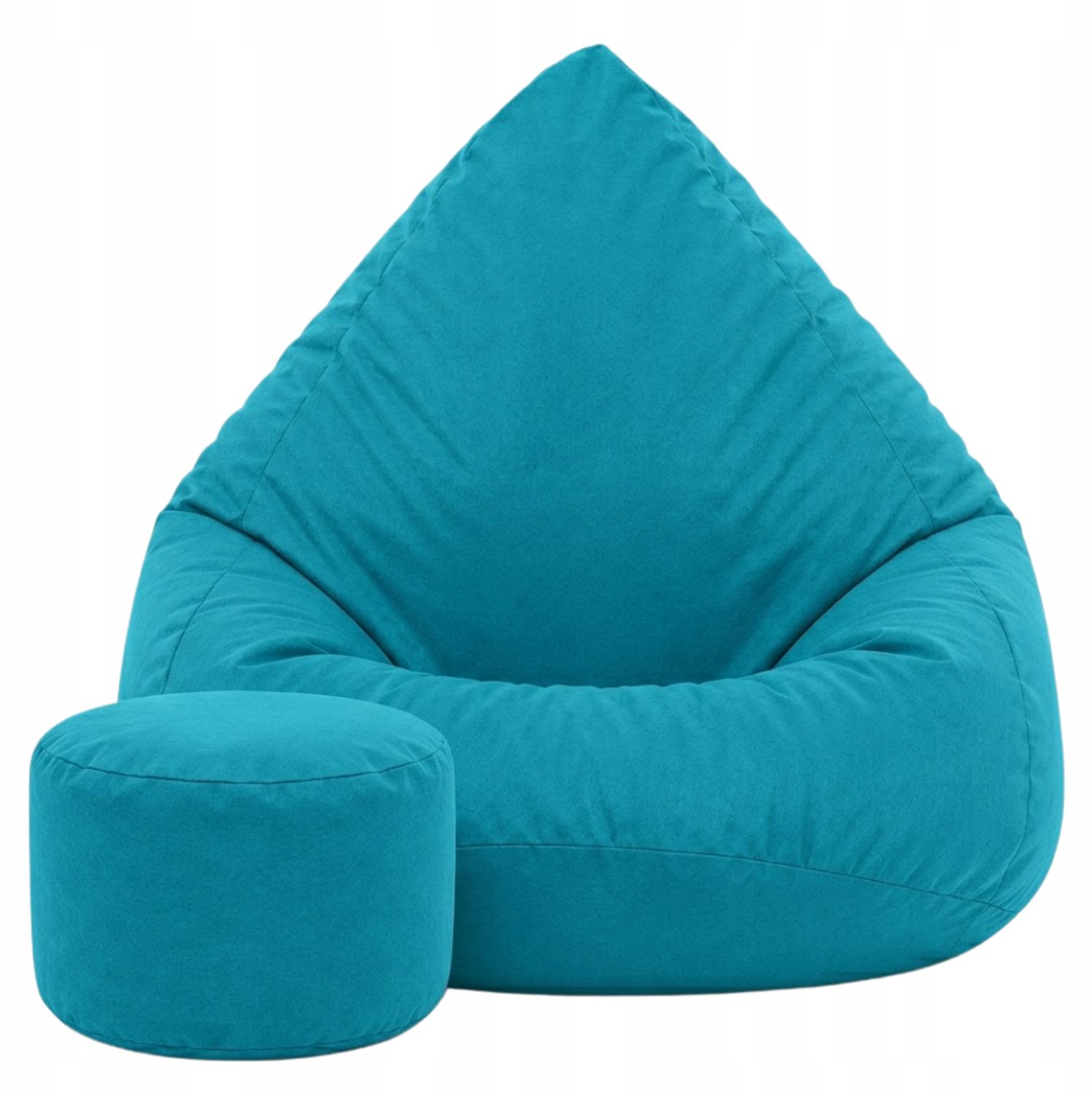 Cronen Sako Poef Oxford Blauw 110cm met Voetenbank - Comfortabel Zitten