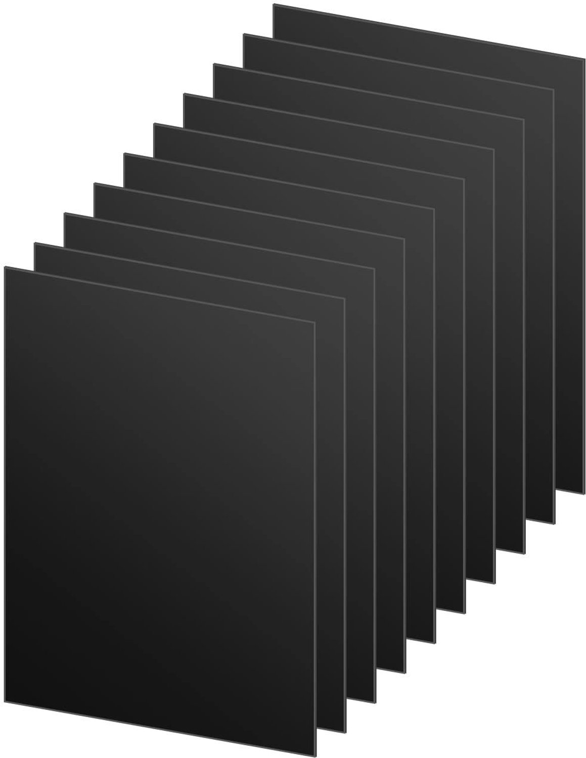 DARENYI Plastic platen, 10 stuks, 1 mm, zwart, ABS-kunststof, acrylglasplaat, plexiglas, kunststof plaat voor het - ShopVlot