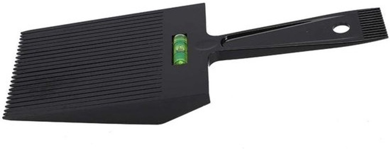 Platte Topper Kam - Haarkam Clipper - Professioneel Knippen - Geleidingskam - N.v.t. - Zwart